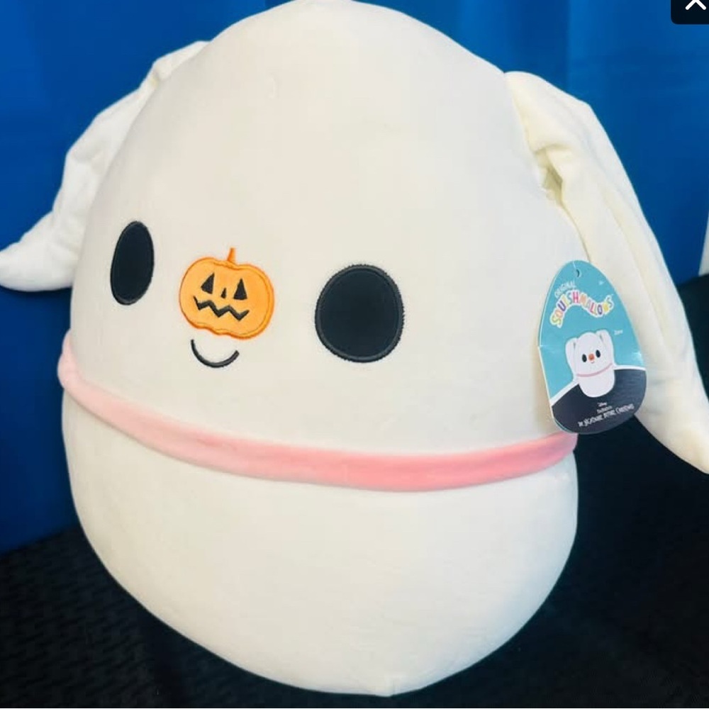 Nightmare Before Christmas Squishmallows Zero Ghost Dog Large‎ 16” Halloween